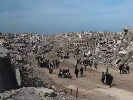 Aus dem Gazastreifen könne eine «Riviera des Nahen Ostens» werden, schwärmte Trump. (Archivbild) - Foto: Abed Hajjar/AP/dpa