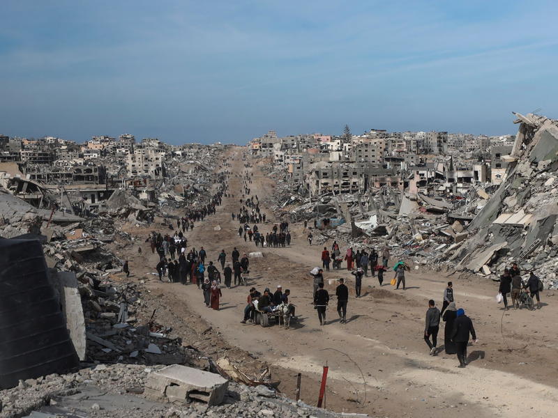 Aus dem Gazastreifen könne eine «Riviera des Nahen Ostens» werden, schwärmte Trump. (Archivbild) - Foto: Abed Hajjar/AP/dpa