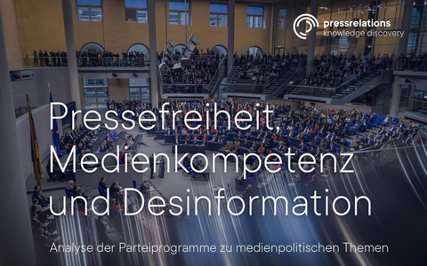 pressrelations-Studie: Parteien lassen Medienkompetenz im Wahlkampf links liegen - Foto: presseportal.de