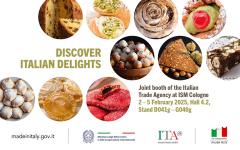 Italien auf der Internationalen Süßwarenmesse (ISM) in Köln: Auf dem Gemeinschaftsstand der Italian Trade Agency in Halle 4.2 offerieren 14 Unternehmen regionale Vielfalt und authentischen Genuss. - Foto: presseportal.de Italien auf der Internationalen Süßwarenmesse (ISM) in Köln: Auf dem Gemeinschaftsstand der Italian Trade Agency in Halle 4.2 offerieren 14 Unternehmen regionale Vielfalt und authentischen Genuss. - Foto: presseportal.de