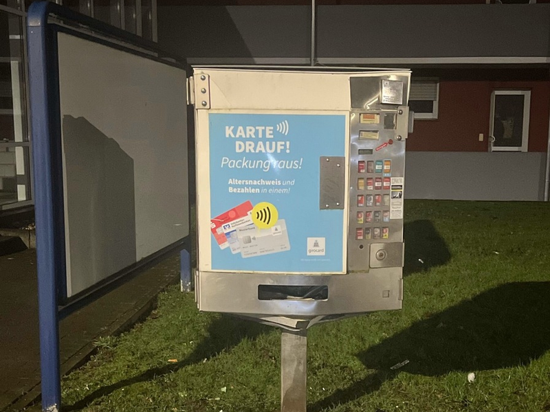 POL-AC: Versuchte Sprengung eines Zigarettenautomaten - Polizei ermittelt - Foto: presseportal.de