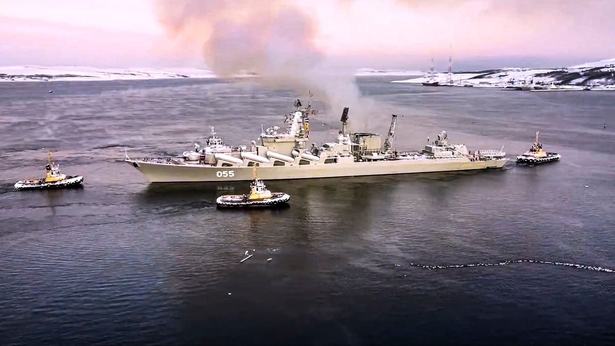 An der russischen Flottenübung in der Arktis nehmen bis zu 20 Kriegsschiffe teil. (Archivbild) - Foto: Uncredited/Russian Defense Ministry Press Service/AP/dpa