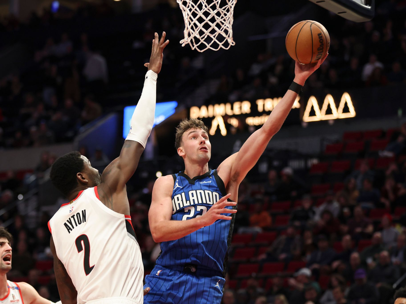 Franz Wagner (r) war punktbester Spieler seines Teams. - Foto: Amanda Loman/AP/dpa