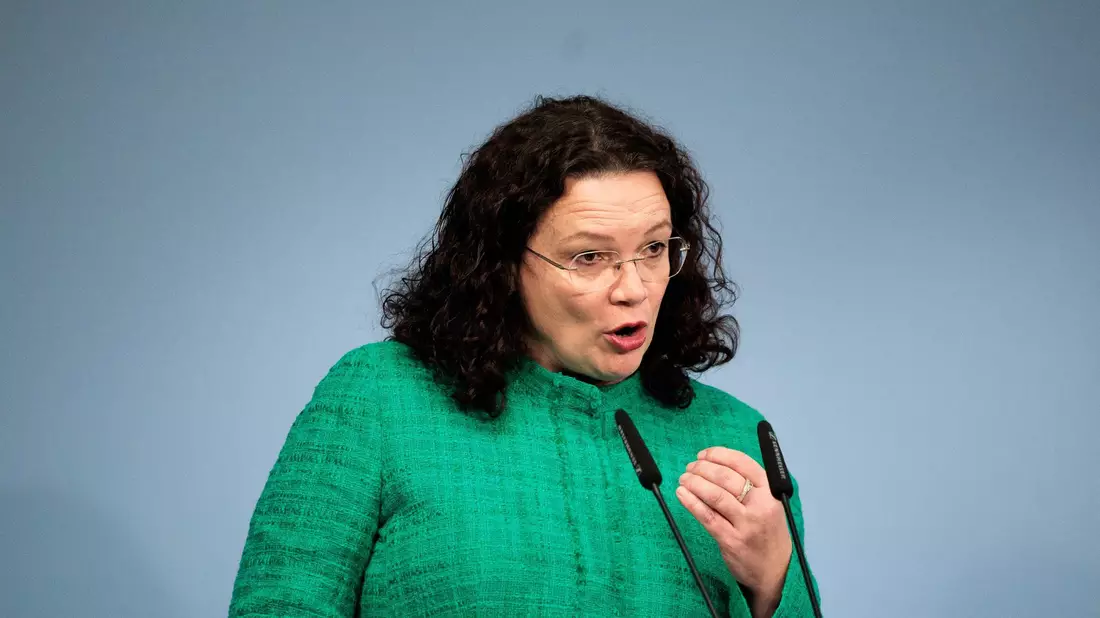 Die Vorstandsvorsitzende der Bundesagentur, Andrea Nahles, hält es für «nicht sehr wahrscheinlich», dass die Drei-Millionen-Marke in diesem Winter noch erreicht werde. (Archivbild) - Bild: Carsten Koall/dpa