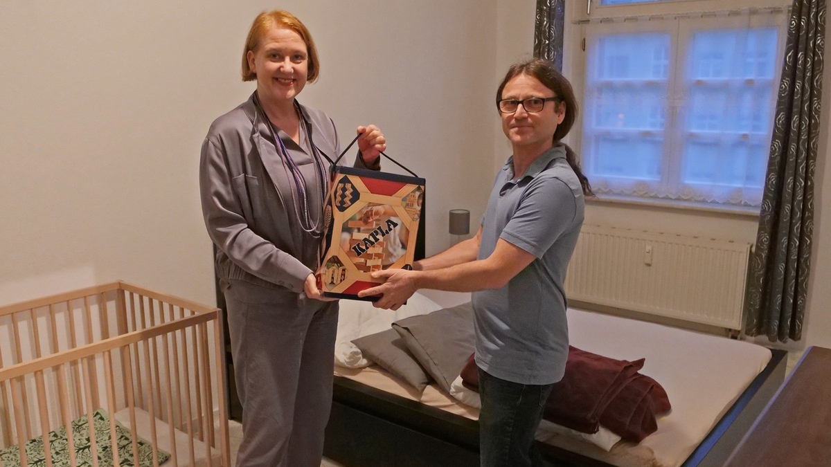 Bundesfamilienministerin Lisa Paus besucht erste Väterschutzwohnung Deutschlands und führt Fachgespräche mit Projekten der Gleichstellungsarbeit Sachsens - Foto: presseportal.de