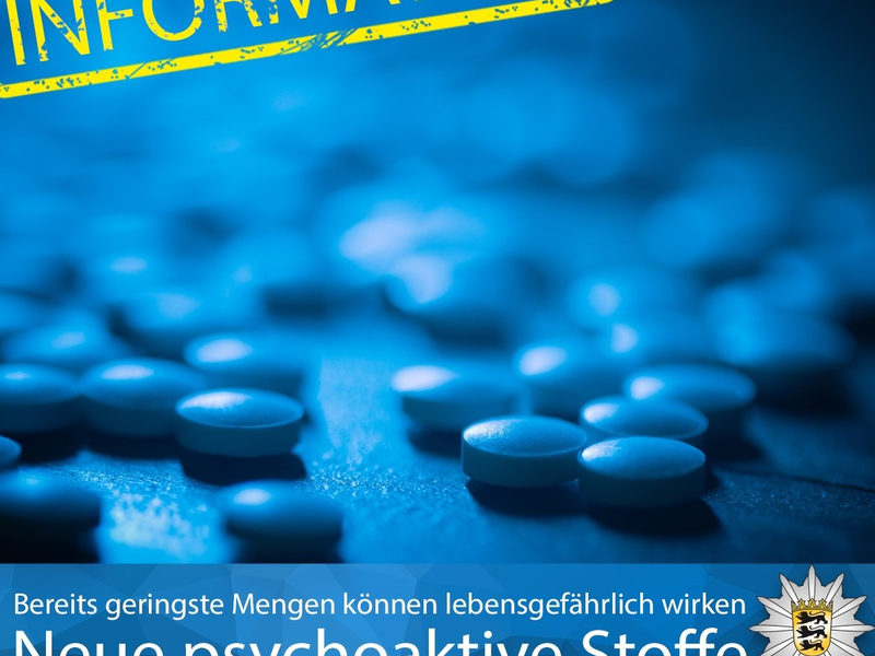 LKA-BW: Das Landeskriminalamts Baden-Württemberg warnt vor vermeintlich harmlosen Neuen psychoaktiven Stoffen - Foto: presseportal.de