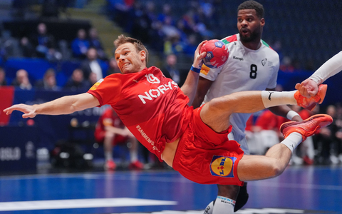 Mathias Gidsel steht mit Dänemark mal wieder in einem Endspiel.  - Foto: Soeren Stache/dpa