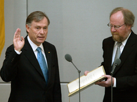 Köhler wurde 2009 wiedergewählt - und trat ein Jahr später zurück. (Archivbild) - Foto: Wolfgang Kumm/dpa