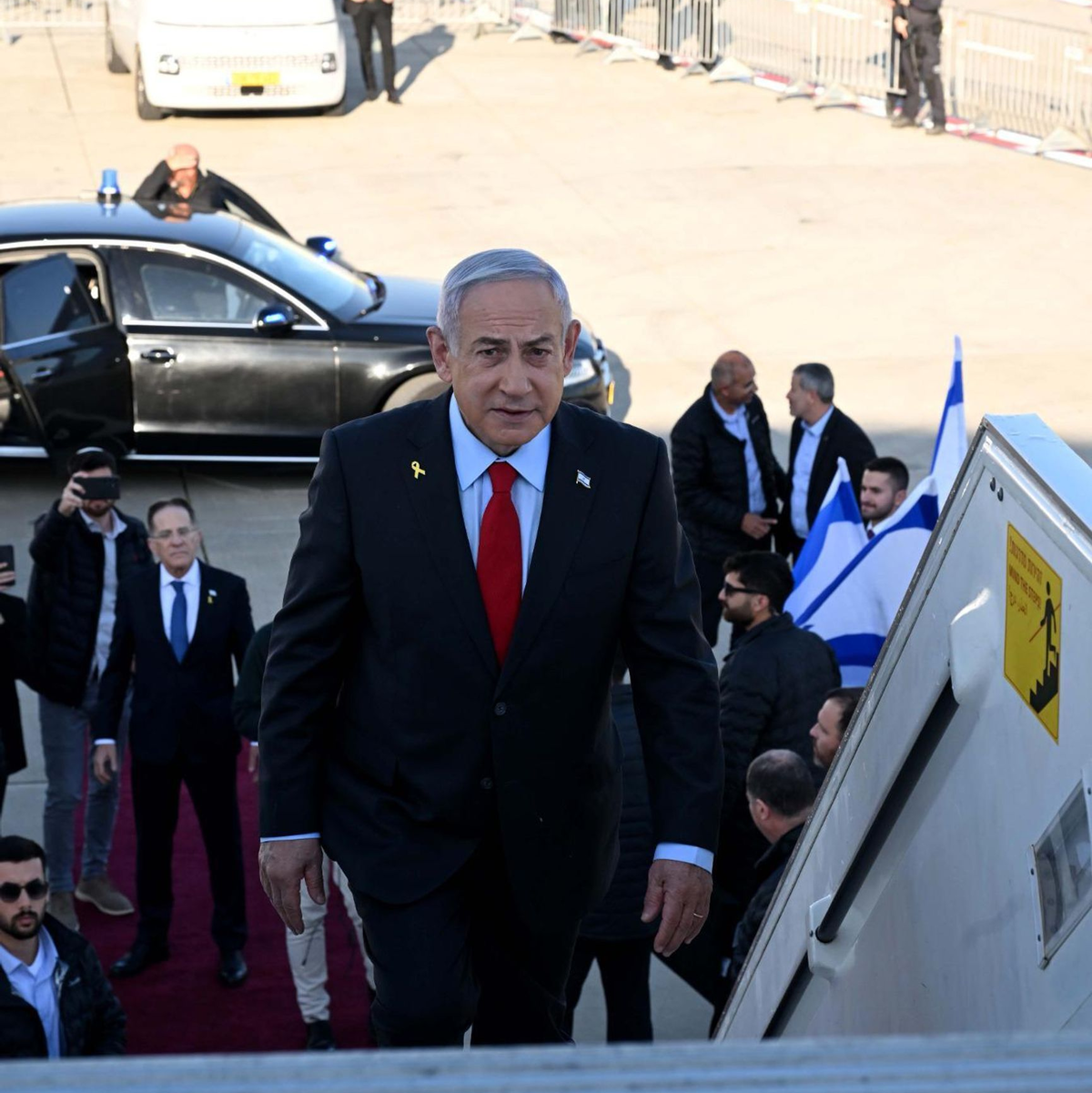 Netanjahu will mit den Verbündeten in den USA über die nächste Runde der Verhandlungen mit der Hamas beraten. - Foto: Avi Ohayon/Government Press Office/dpa