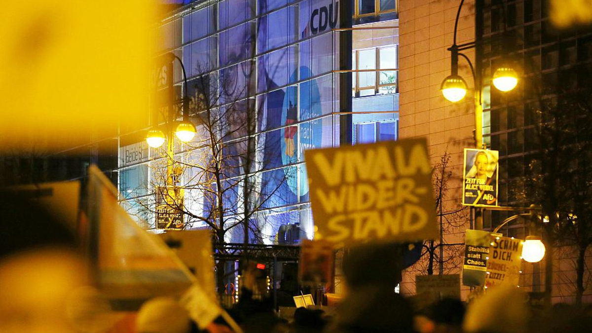 Demo vor der CDU-Parteizentrale am 02.02.2025 - Foto: über dts Nachrichtenagentur