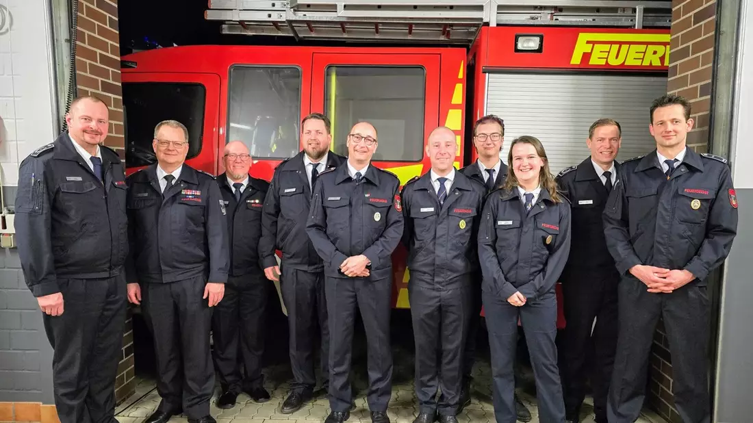 FW-WRN: Zahlreiche Beförderungen bei der Löschgruppe Langern - Bild: presseportal.de