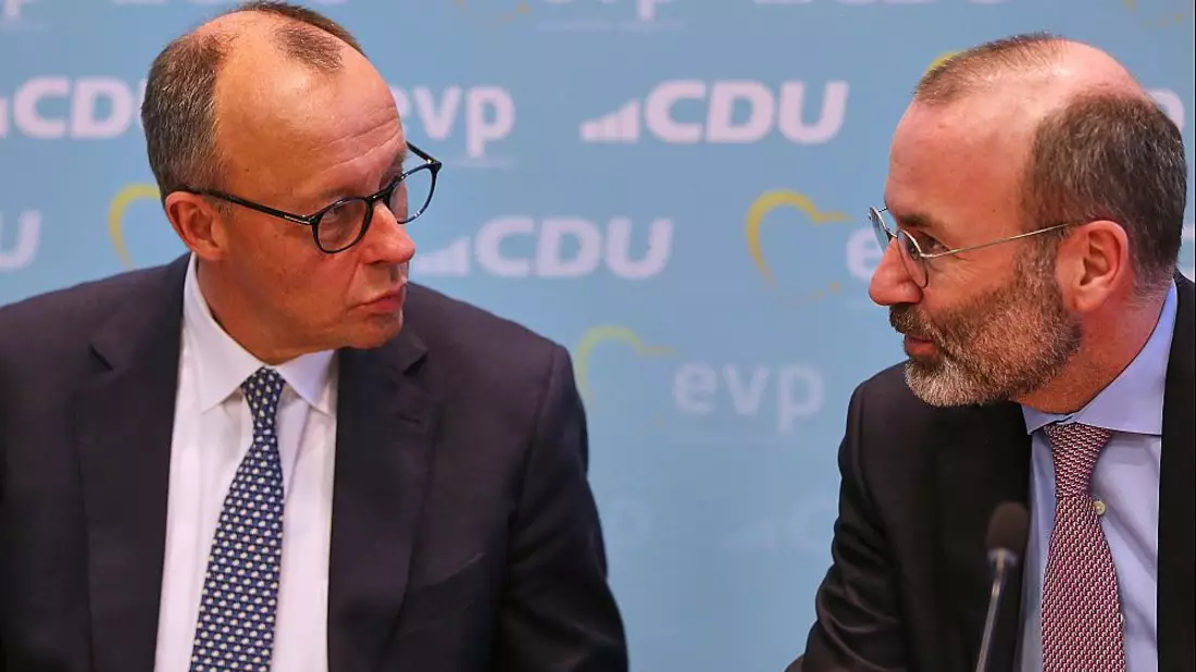 Friedrich Merz und Manfred Weber (Archiv) - Bild: über dts Nachrichtenagentur