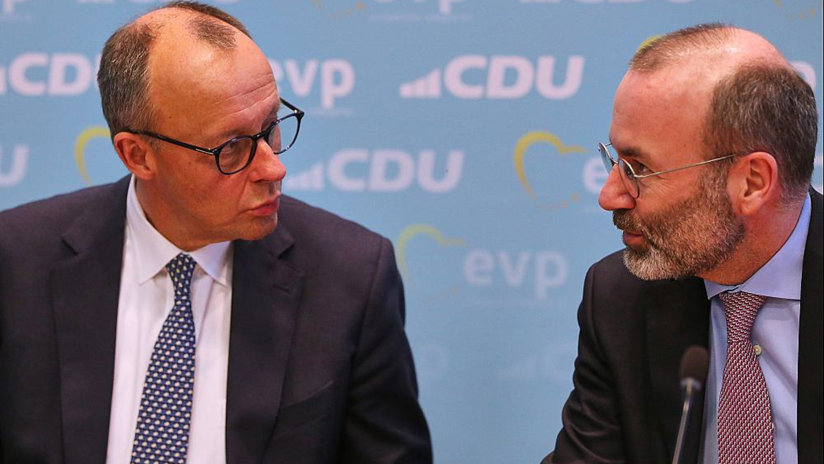 Friedrich Merz und Manfred Weber (Archiv) - Foto: über dts Nachrichtenagentur