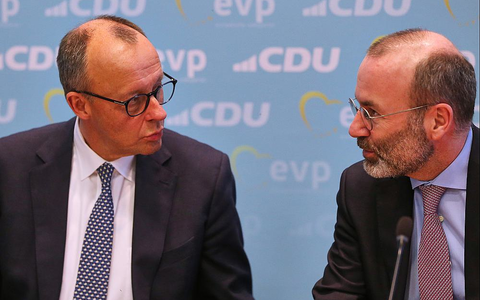 Friedrich Merz und Manfred Weber (Archiv) - Foto: über dts Nachrichtenagentur