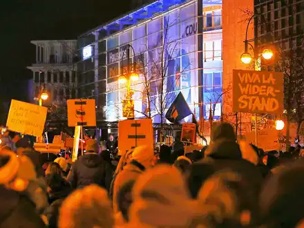 Demo vor der CDU-Parteizentrale am 02.02.2025 - Foto: über dts Nachrichtenagentur