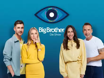Jochen Schropp Elena Gruschka Melissa Khalaj Jochen Bendel Big Brother - Die Show - Foto: Joyn/Christoph Köstlin/Marc Rehbeck, presseportal.de