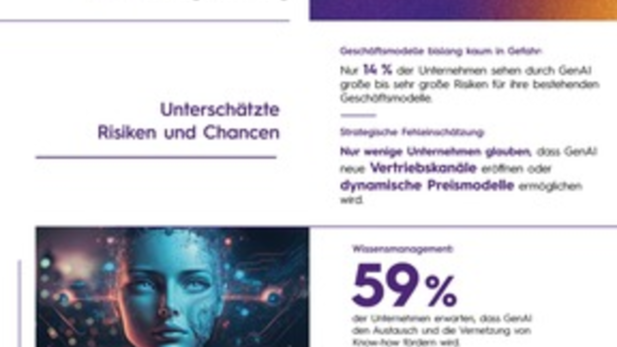 GenAI: Wirtschaft in Deutschland vernachlässigt Transformation der Geschäftsmodelle - Foto: presseportal.de