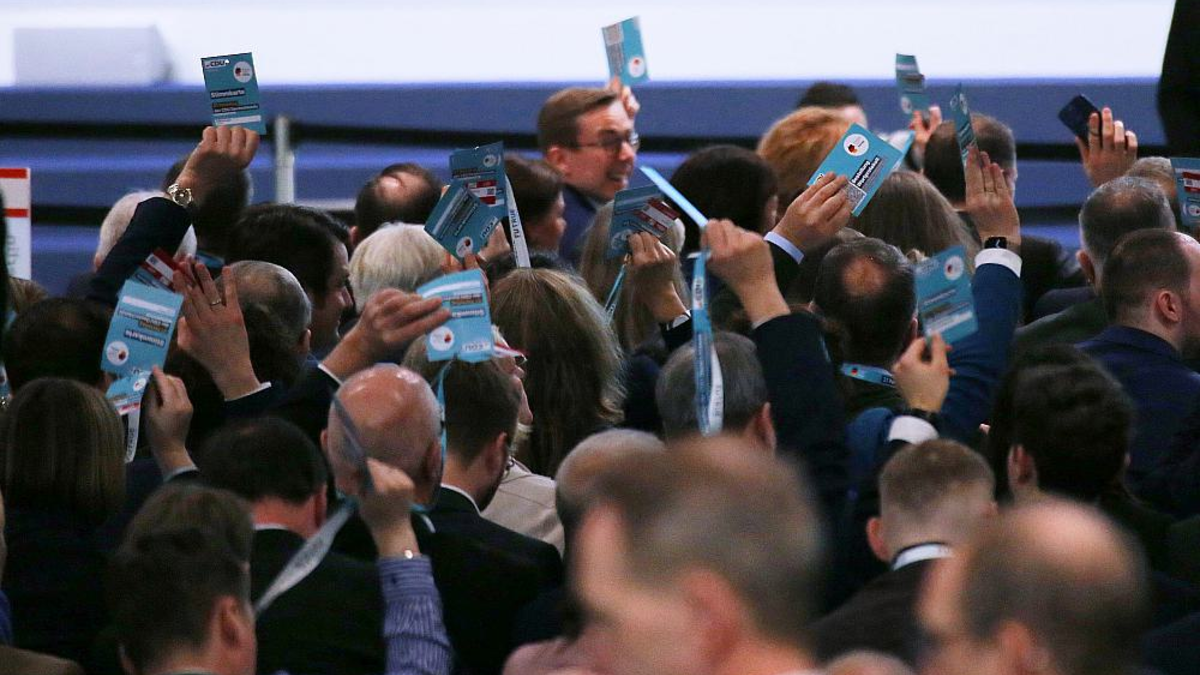 Abstimmung auf CDU-Parteitag am 03.02.2025 - Foto: über dts Nachrichtenagentur