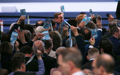 Abstimmung auf CDU-Parteitag am 03.02.2025 - Foto: über dts Nachrichtenagentur