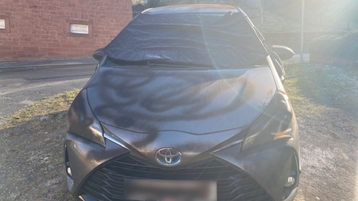 POL-PPWP: Wer hat das Fahrzeug beschmiert? - Foto: presseportal.de