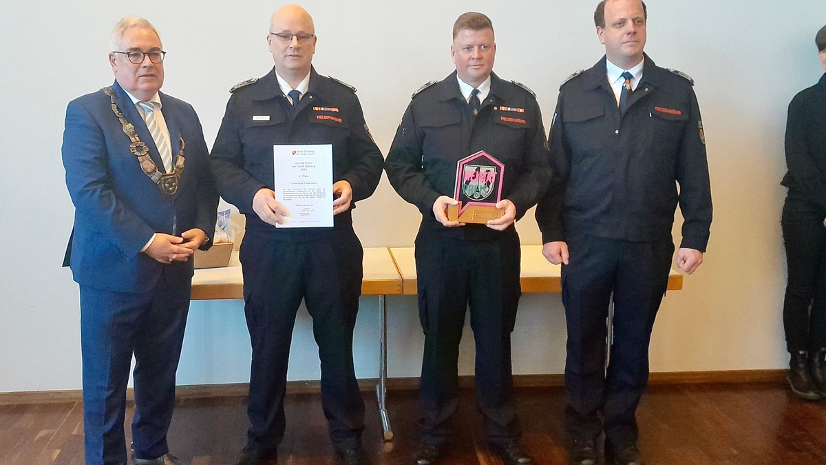 FF Olsberg: Feuerwehr Olsberg belegt 2. Platz beim Heimat-Preis der Stadt Olsberg - Foto: presseportal.de