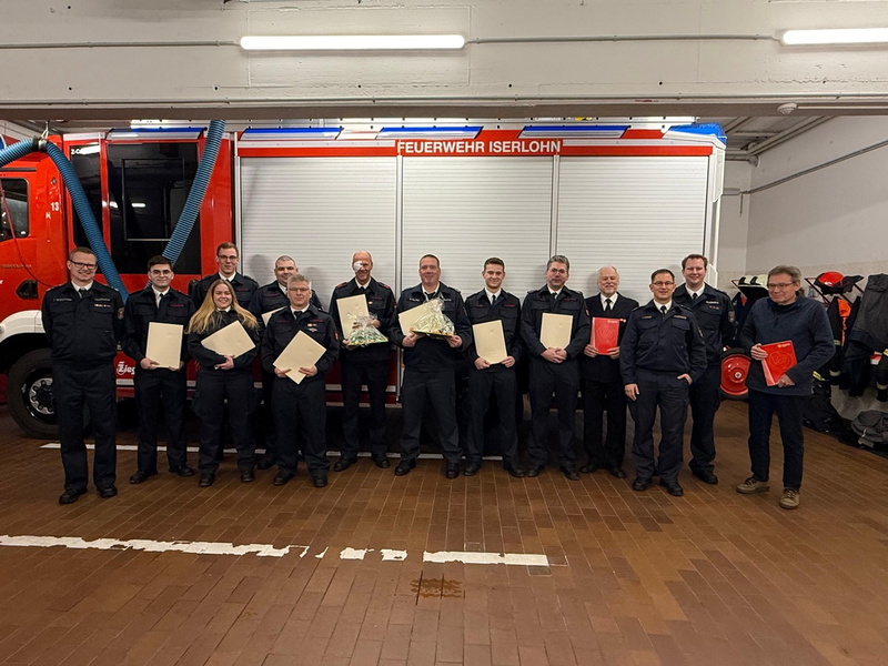 FW-MK: Löschgruppe Bremke auch 2024 sehr gefragt Jahresdienstbesprechung war von Ehrungen, Beförderungen und personellen Veränderungen geprägt - Foto: presseportal.de