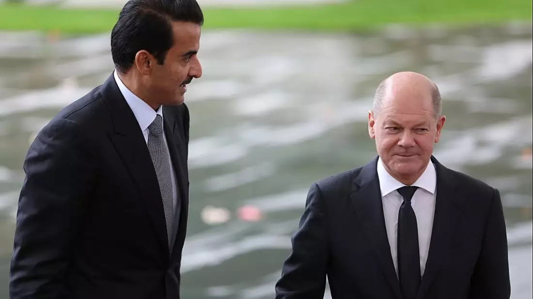 Tamim bin Hamad Al Thani und Olaf Scholz (Archiv) - Bild: über dts Nachrichtenagentur
