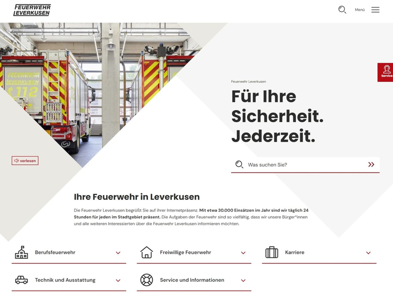FW-LEV: Feuerwehr Leverkusen präsentiert sich mit neuer Website - Foto: presseportal.de