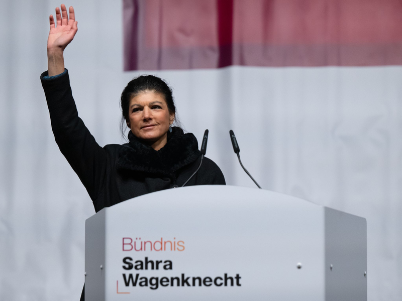 Parteigründerin Sahra Wagenknecht verknüpft ihr politisches Schicksal mit dem Erfolg bei der Bundestagswahl. (Archivbild) - Foto: Sven Hoppe/dpa