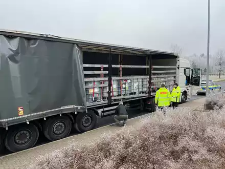 API-TH: Giftmülltransport gestoppt - Foto: presseportal.de