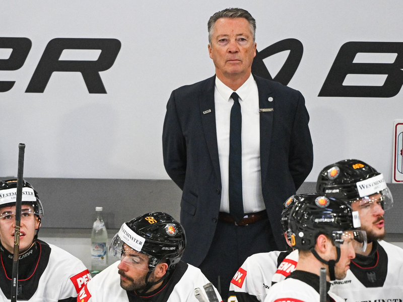 Das Perspektivteam der Eishockey-Nationalmannschaft verlor das erste von zwei Testspielen gegen die Slowakei. - Foto: Armin Weigel/dpa