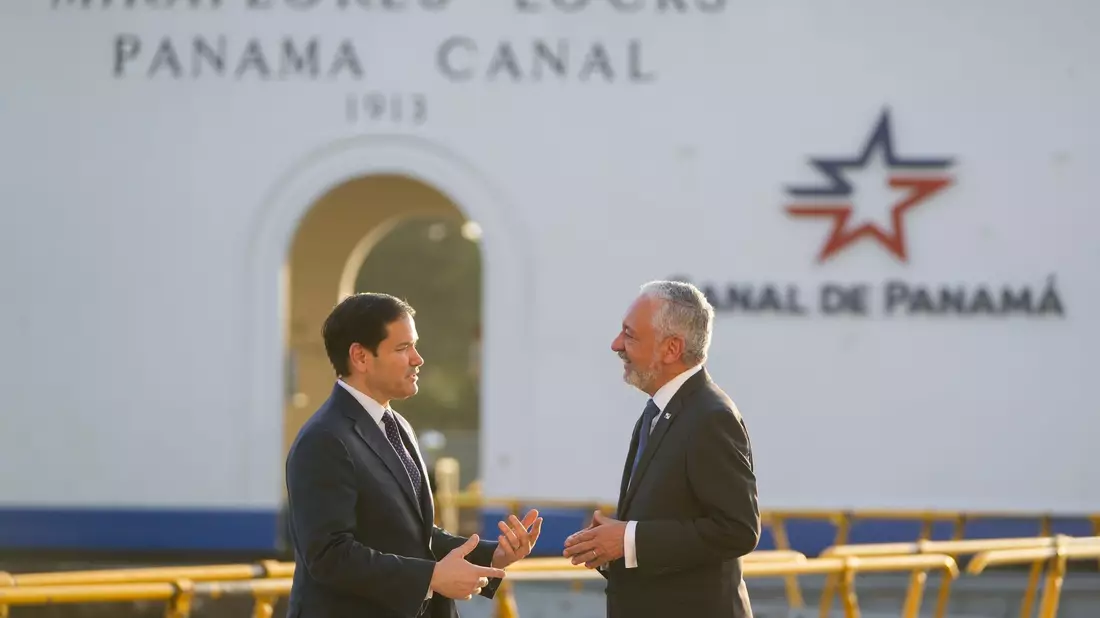 US-Außenminister Marco Rubio war erst vor wenigen Tagen in Panama zu Besuch. (Archivbild) - Bild: Mark Schiefelbein/POOL AP/dpa