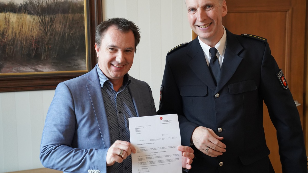 POL-OLD: Personalwechsel in den Leitungen der Polizeiinspektionen / Hendrik Vieth leitet zukünftig die PI Cloppenburg/Vechta / Carsten Hoffmeyer wird Leiter der PI Delmenhorst/Oldenburg-Land/Wesermarsch - Foto: presseportal.de