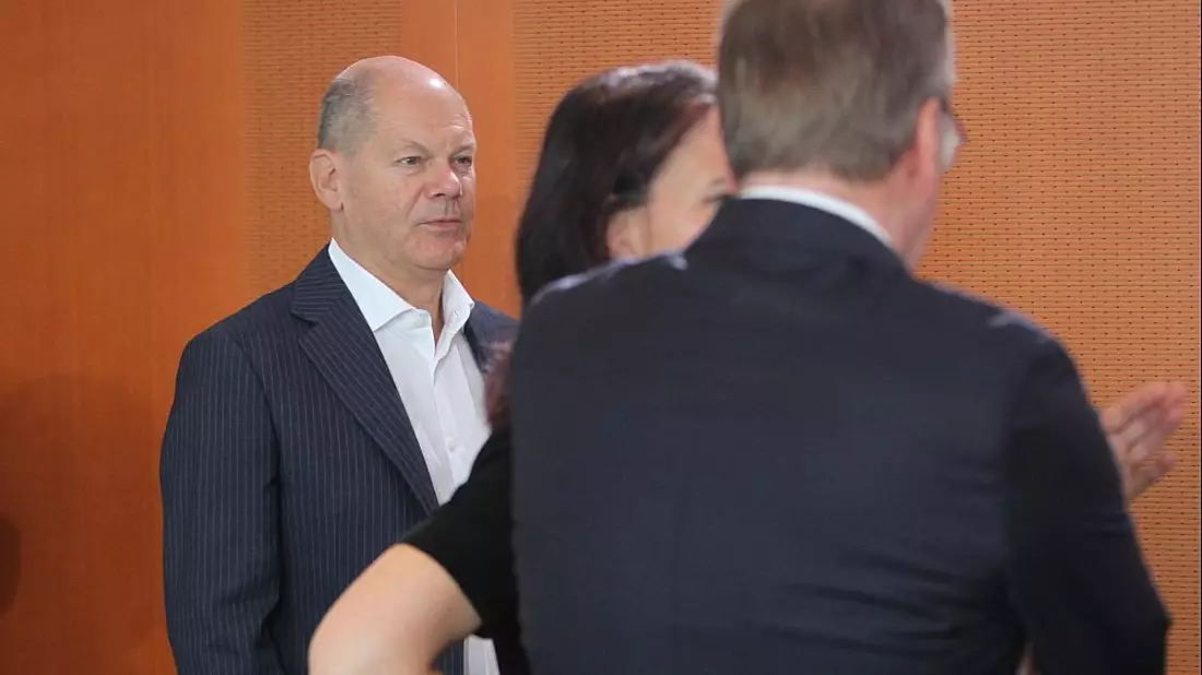 Scholz, Baerbock, Pistorius (Archiv) - Bild: über dts Nachrichtenagentur