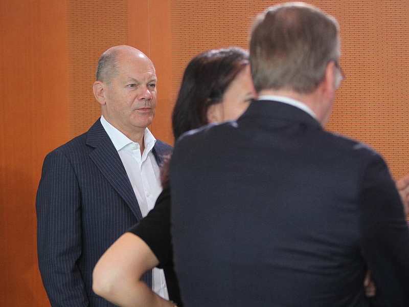 Scholz, Baerbock, Pistorius (Archiv) - Foto: über dts Nachrichtenagentur