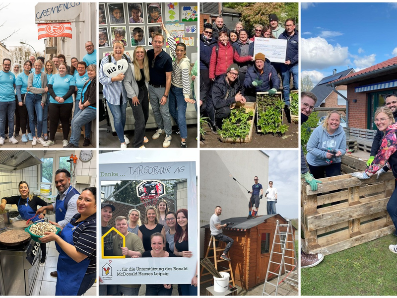 Freiwilligentag: Mehr als 840 Mitarbeitende der TARGOBANK unterstützten 2024 über 230 gemeinnützige Organisationen - Foto: presseportal.de