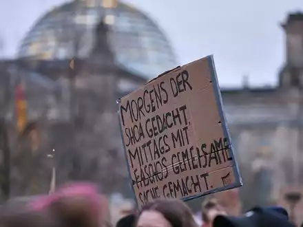 Großdemo gegen die CDU am 02.02.2025 - Foto: über dts Nachrichtenagentur