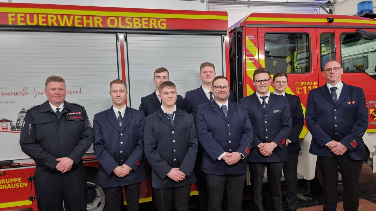 FF Olsberg: Generalversammlung der Löschgruppe Olsberg - Gevelinghausen - Foto: presseportal.de
