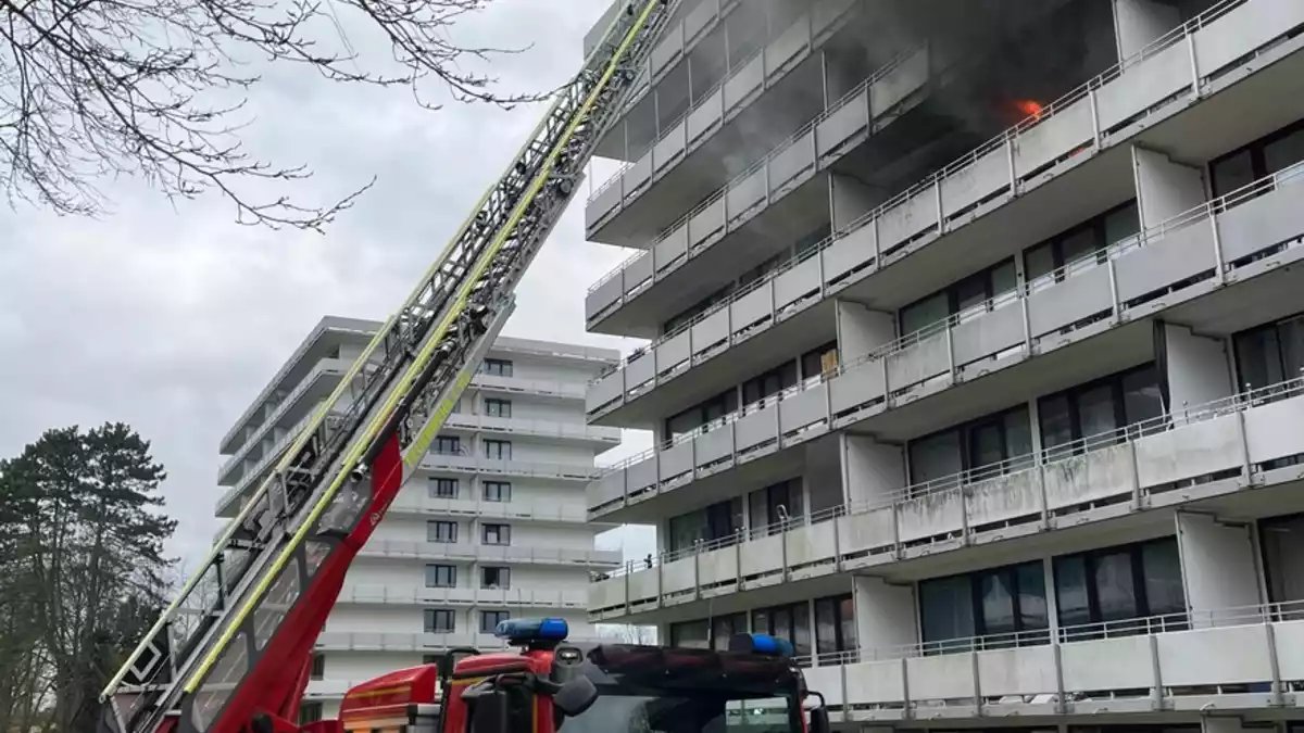 FW Mettmann: Wohnungsbrand mit Explosion und Menschenleben in Gefahr - Bild: presseportal.de