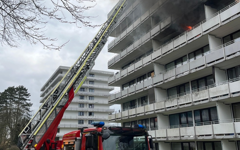 FW Mettmann: Wohnungsbrand mit Explosion und Menschenleben in Gefahr - Foto: presseportal.de