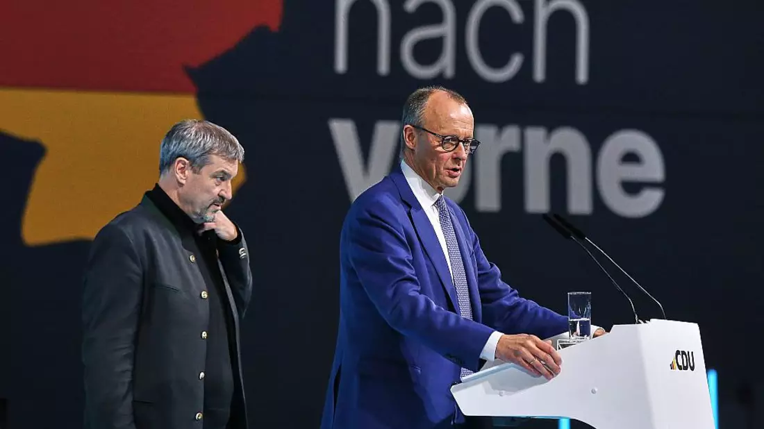 Markus Söder und Friedrich Merz am 03.02.2025 - Bild: über dts Nachrichtenagentur