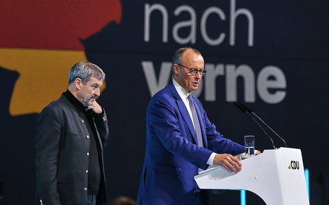 Markus Söder und Friedrich Merz am 03.02.2025 - Foto: über dts Nachrichtenagentur