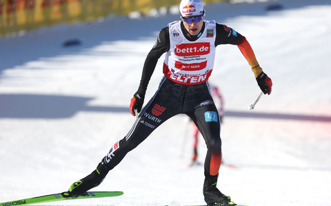 Kombinierer Vinzenz Geiger siegte beim Weltcup im estnischen Otepää. - Foto: Karl-Josef Hildenbrand/dpa Kombinierer Vinzenz Geiger siegte beim Weltcup im estnischen Otepää. - Foto: Karl-Josef Hildenbrand/dpa