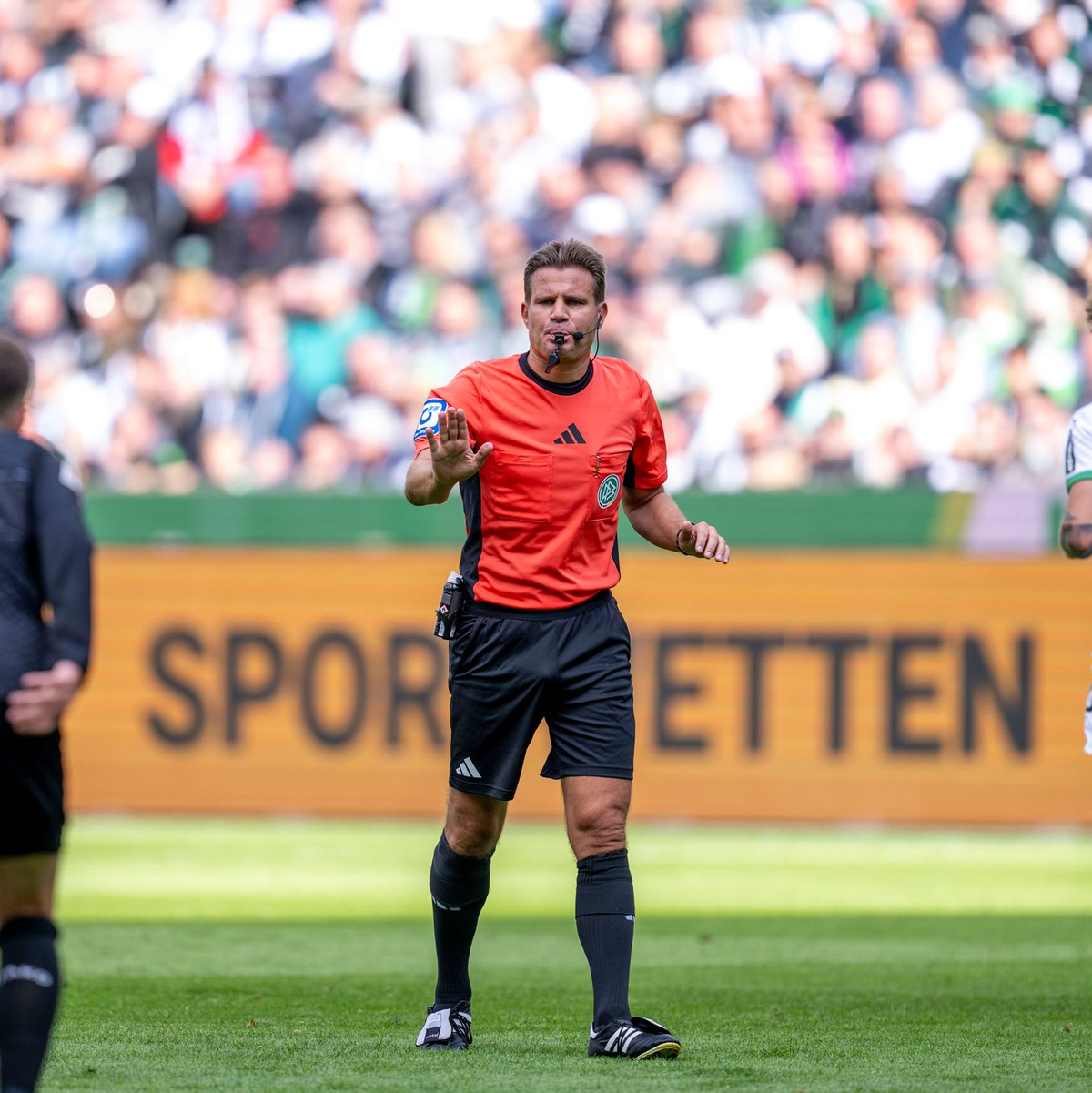 Felix Brych während seines 345. Bundesligaspiels. - Foto: David Inderlied/dpa