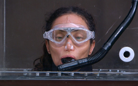 Lilly Becker in ihrer letzten Dschungelprüfung. - Foto: RTL/dpa