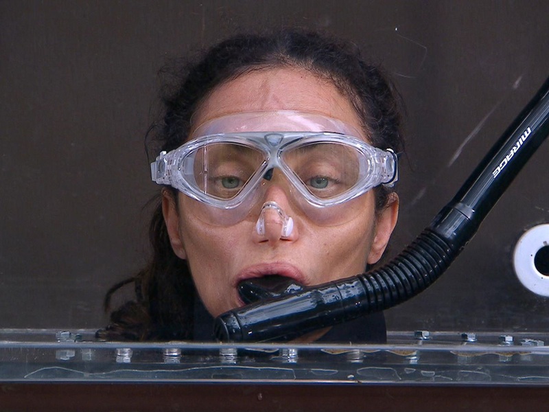 Lilly Becker in ihrer letzten Dschungelprüfung. - Foto: RTL/dpa