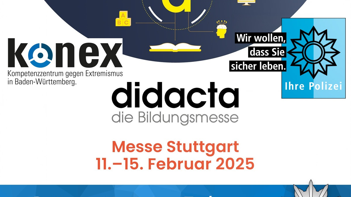 LKA-BW: Prävention fest im Blick: Das Landeskriminalamt Baden-Württemberg auf der Didacta 2025 - Besuchen Sie uns - Foto: presseportal.de