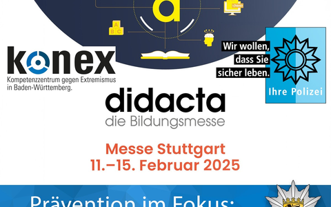 LKA-BW: Prävention fest im Blick: Das Landeskriminalamt Baden-Württemberg auf der Didacta 2025 - Besuchen Sie uns - Foto: presseportal.de