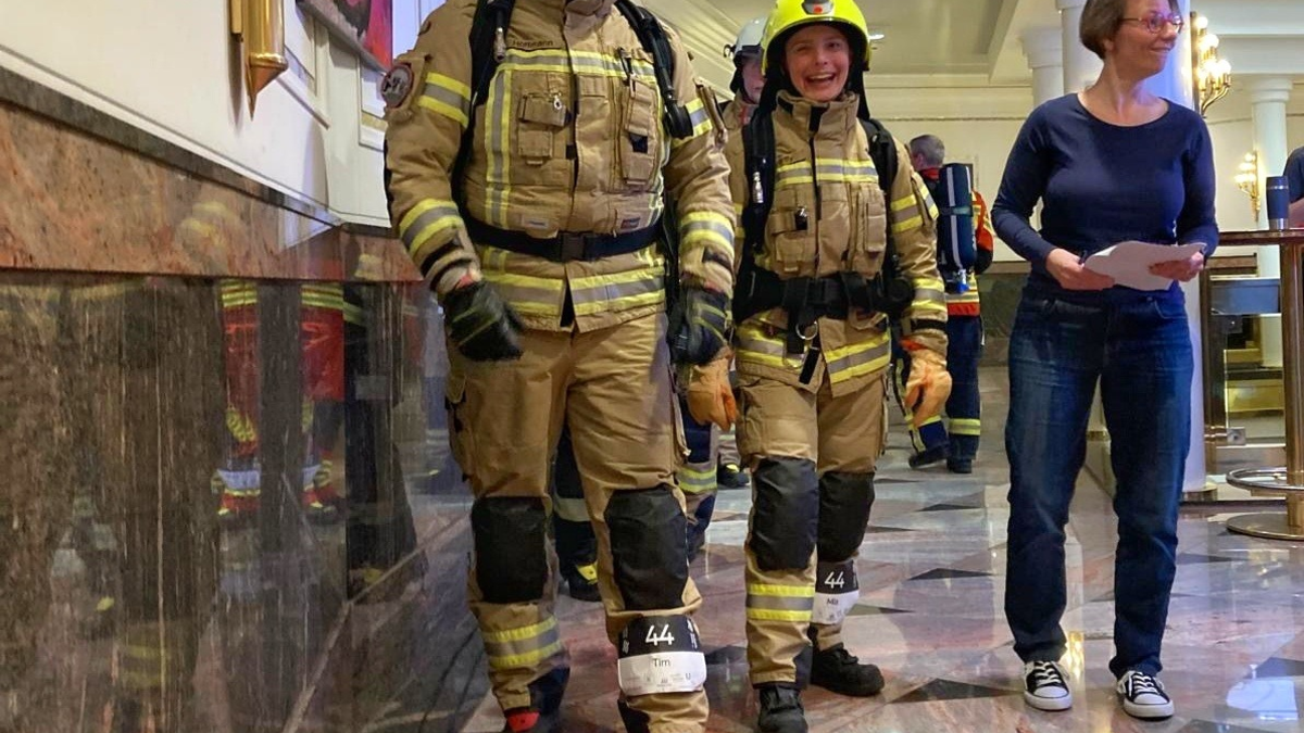 FW Konstanz: Feuerwehr Konstanz erfolgreich beim Ulmer Treppenlauf - Foto: presseportal.de