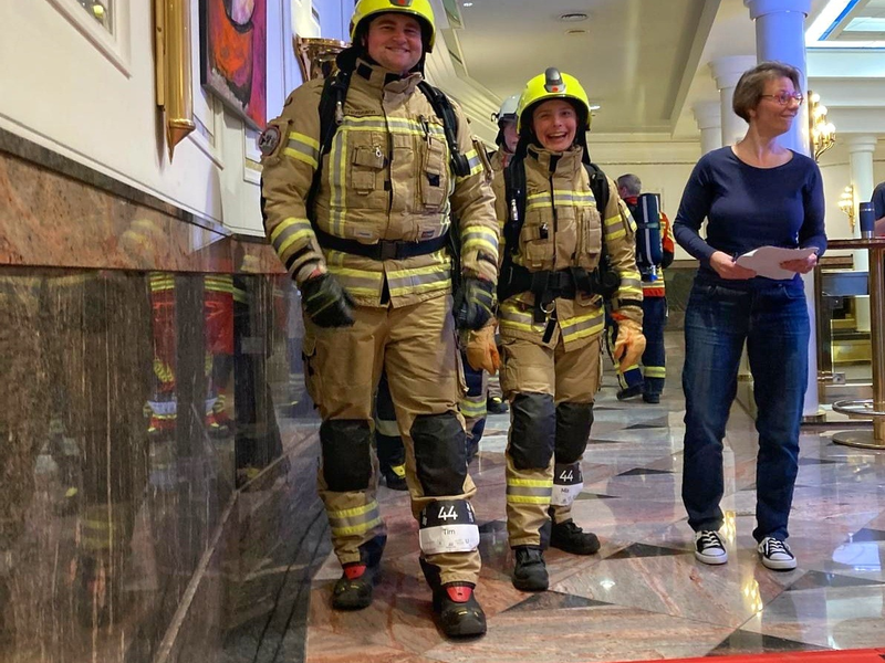 FW Konstanz: Feuerwehr Konstanz erfolgreich beim Ulmer Treppenlauf - Foto: presseportal.de